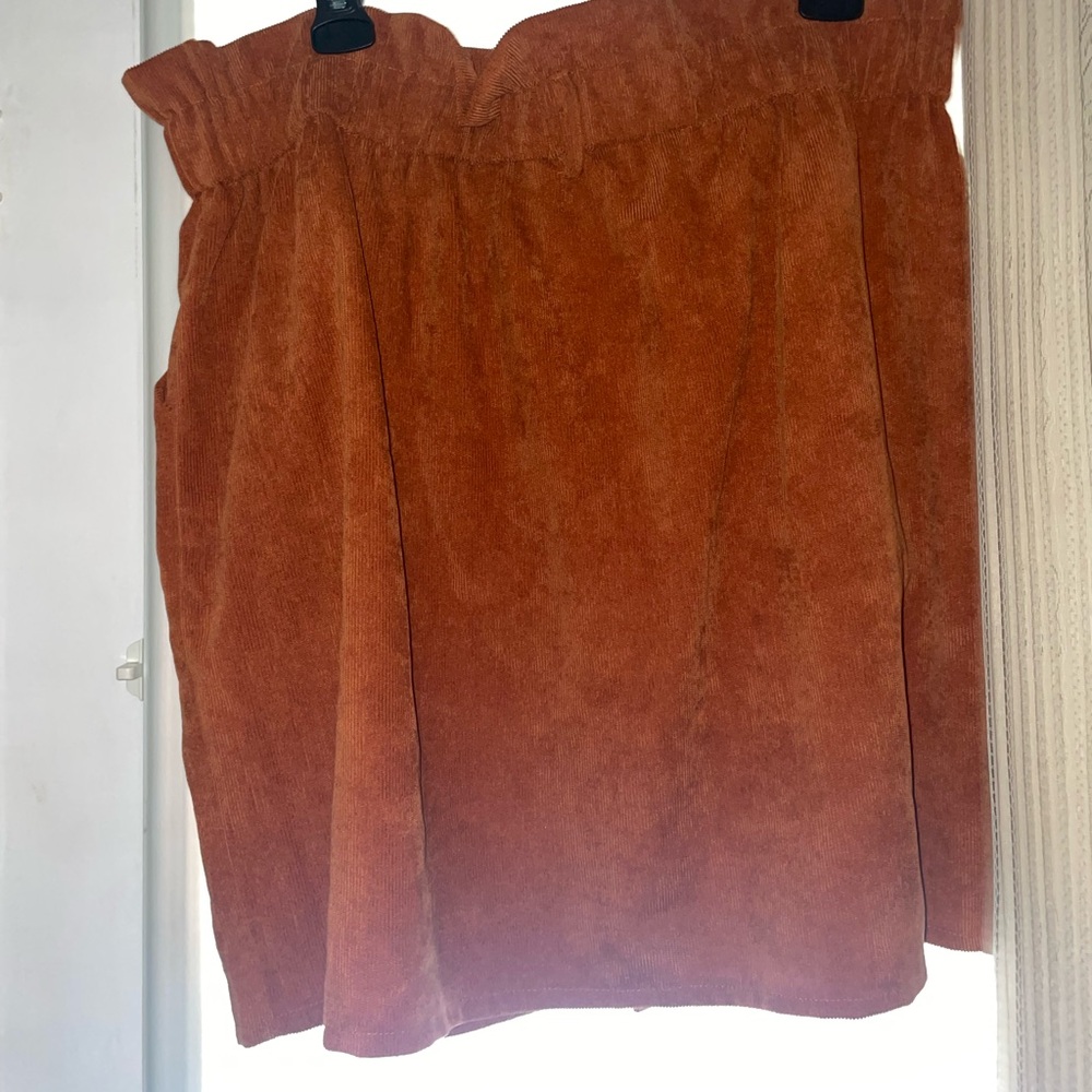 Auburn/Brown Corduroy Skirt